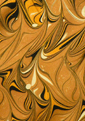 brown and black marbling on silk